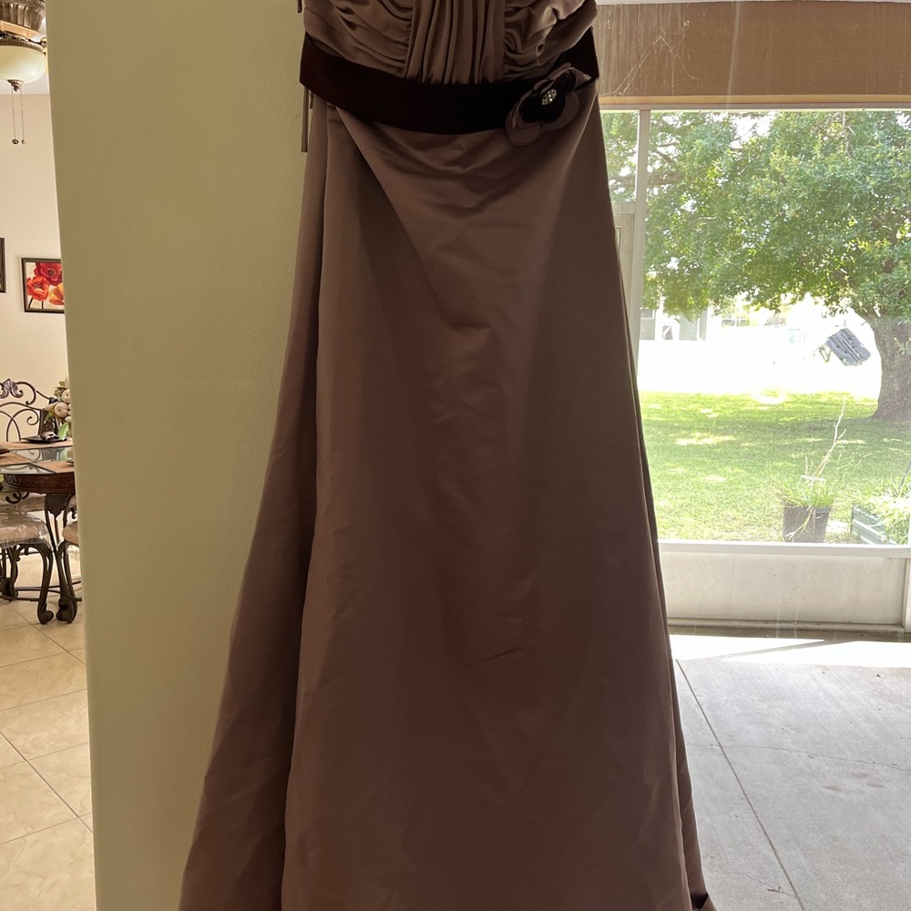 Macy's Satin Formal Dress in Mauve